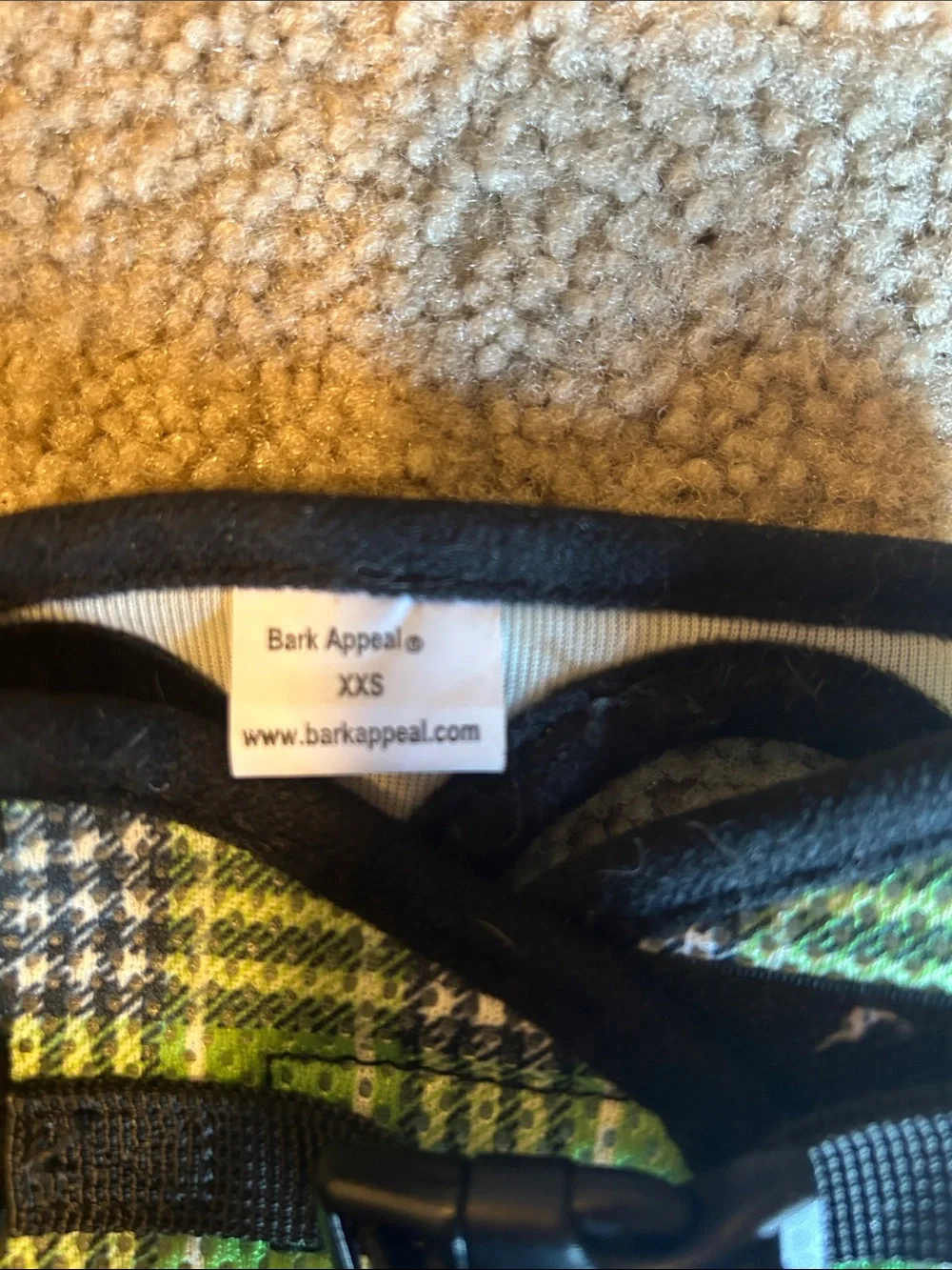 Green Plaid Dog Harness - Easy-Wear Comfort